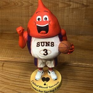 RARE Phoenix Suns UBIE United Blood Services Bobble head circa 2003